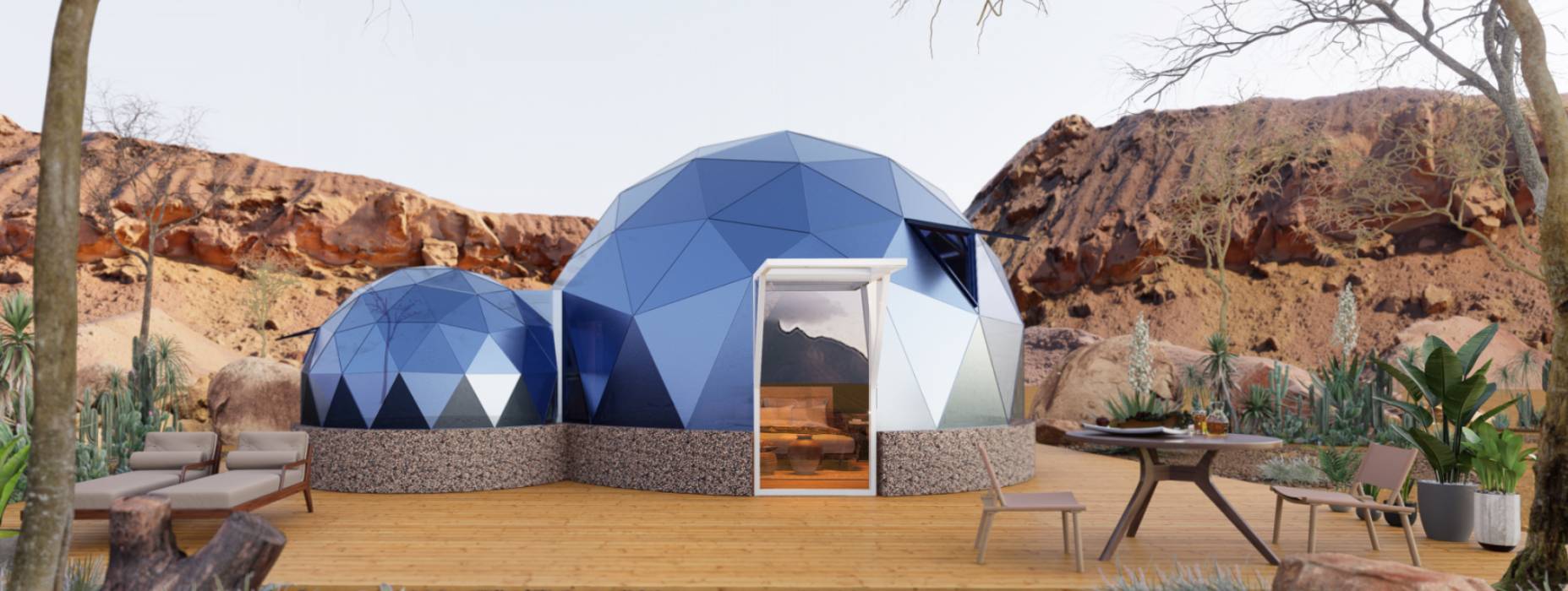 琼中球形智能光伏玻璃星空房